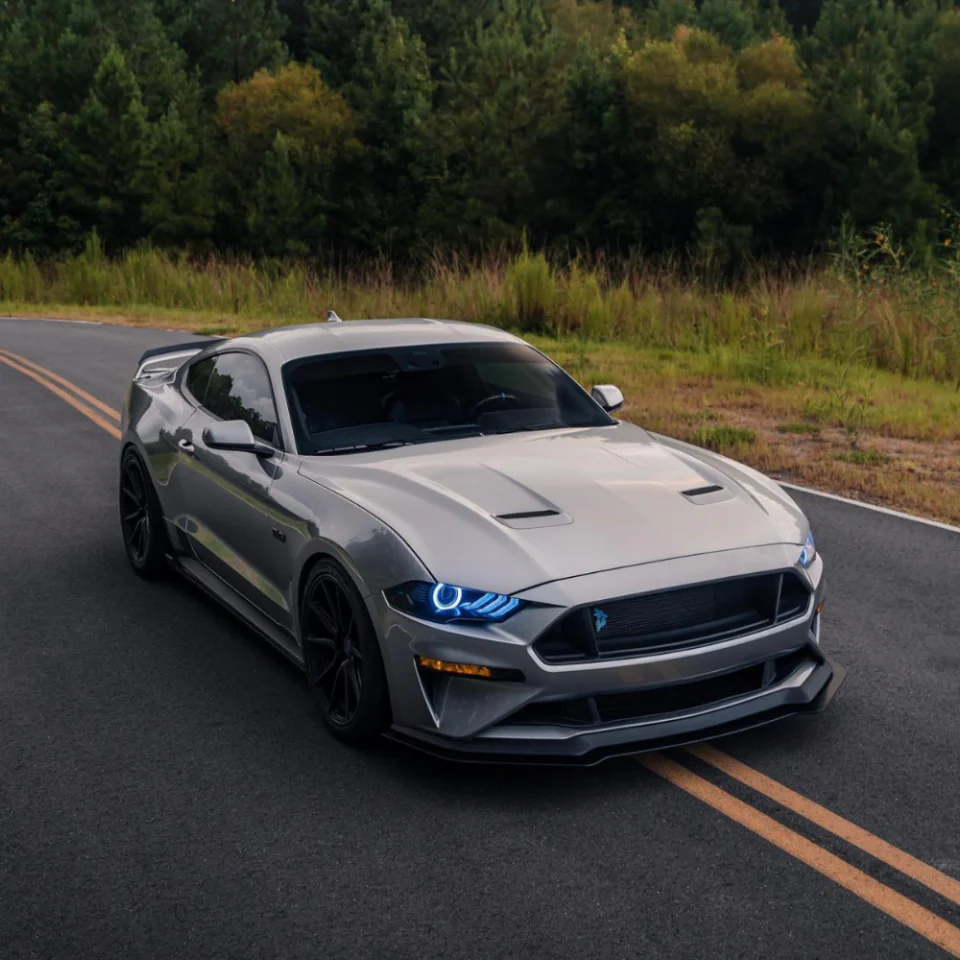 2018-2023 Ford Mustang RGBW Flow Series LED DRL Halo Headlights - Image 41