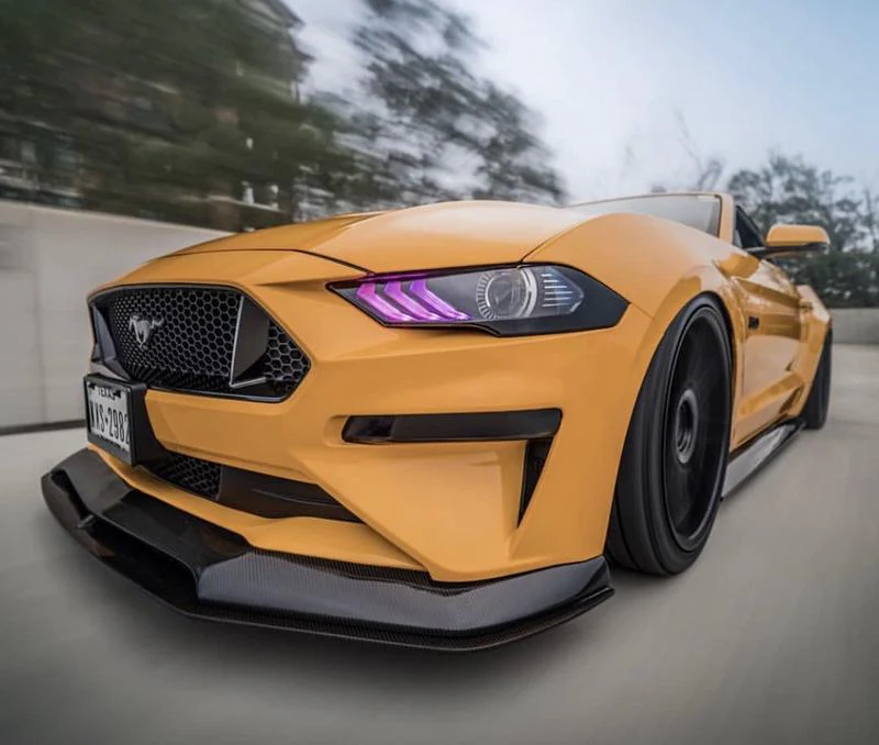 2018-2023 Ford Mustang RGBW Flow Series LED DRL Halo Headlights - Image 50