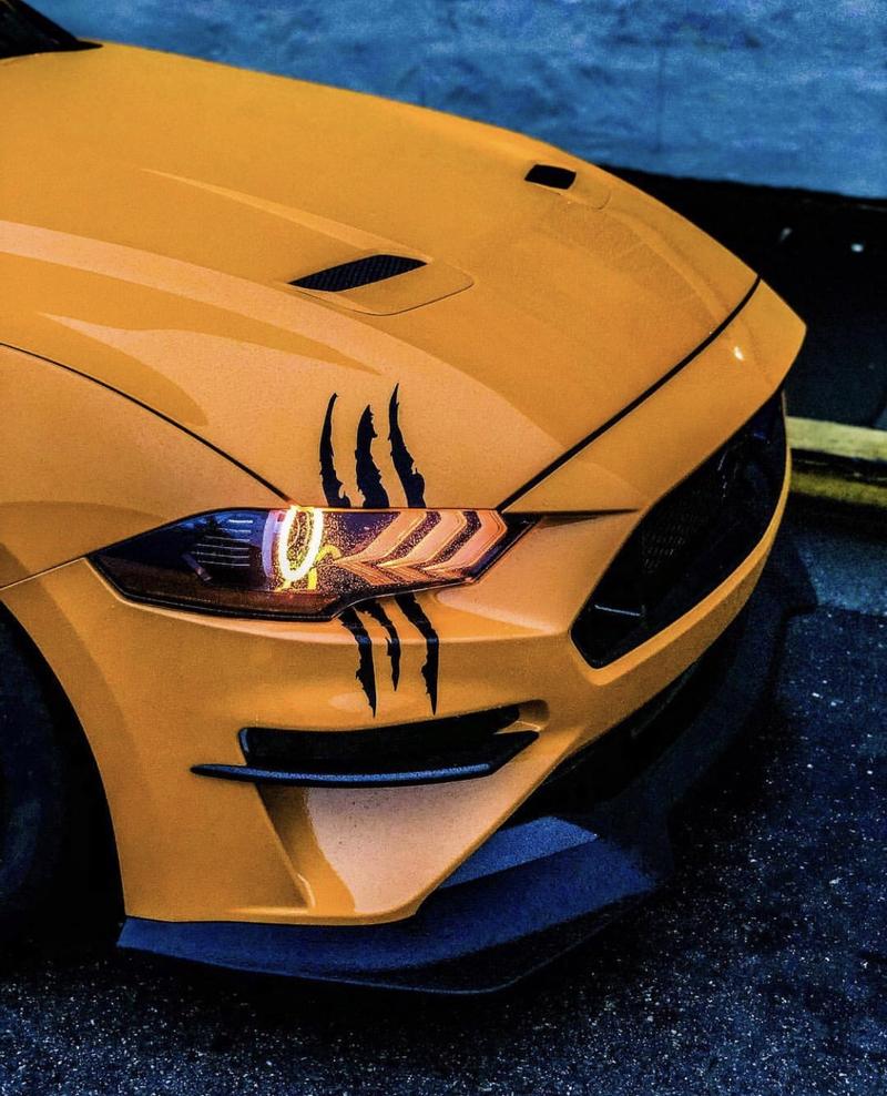 2018-2023 Ford Mustang RGBW Flow Series LED DRL Halo Headlights - Image 51