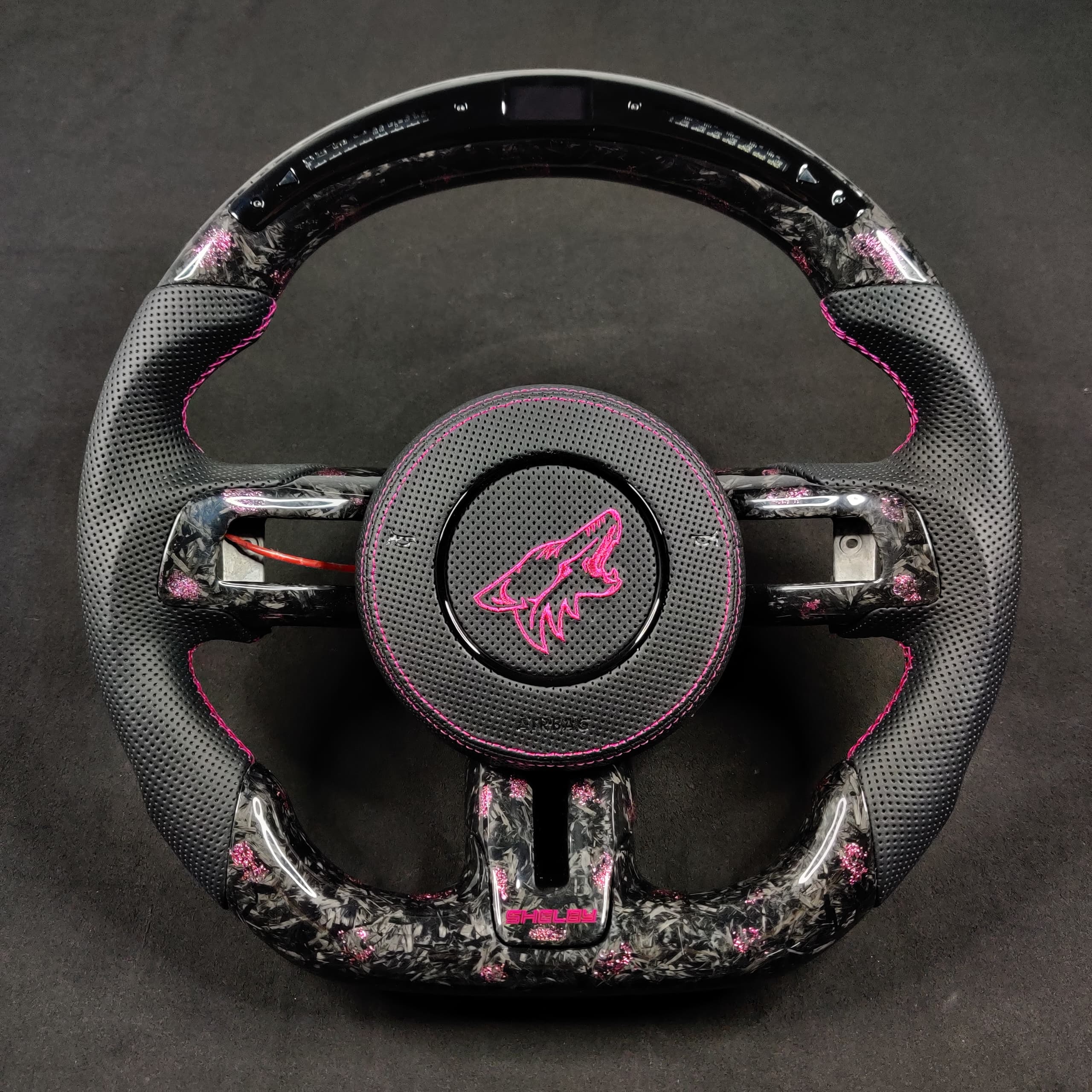 2015-2023 Ford Mustang Carbon Fiber Steering Wheel - Image 12