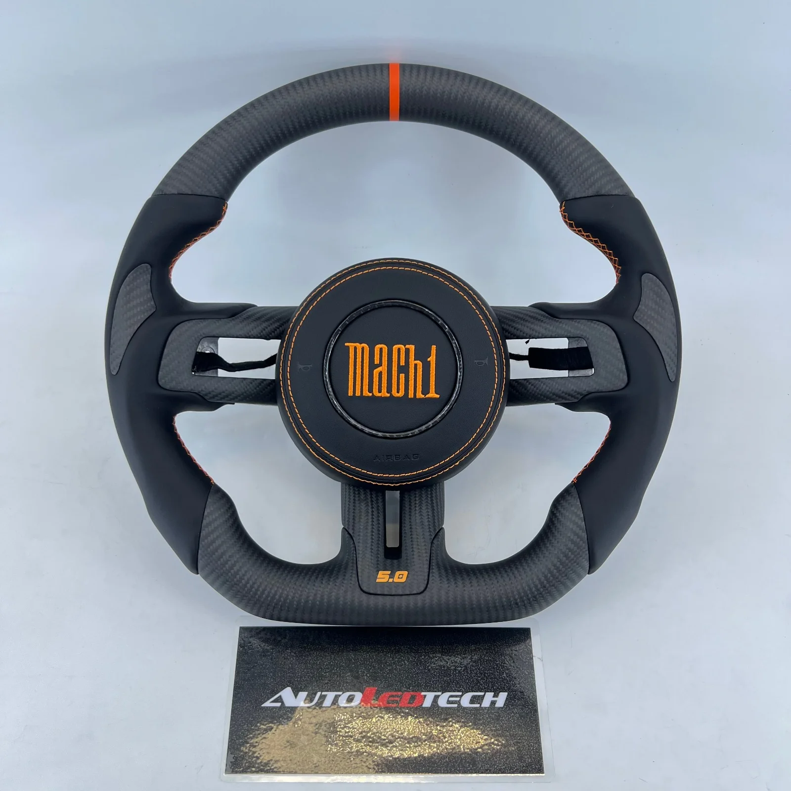 2015-2023 Ford Mustang Carbon Fiber Steering Wheel - Image 15