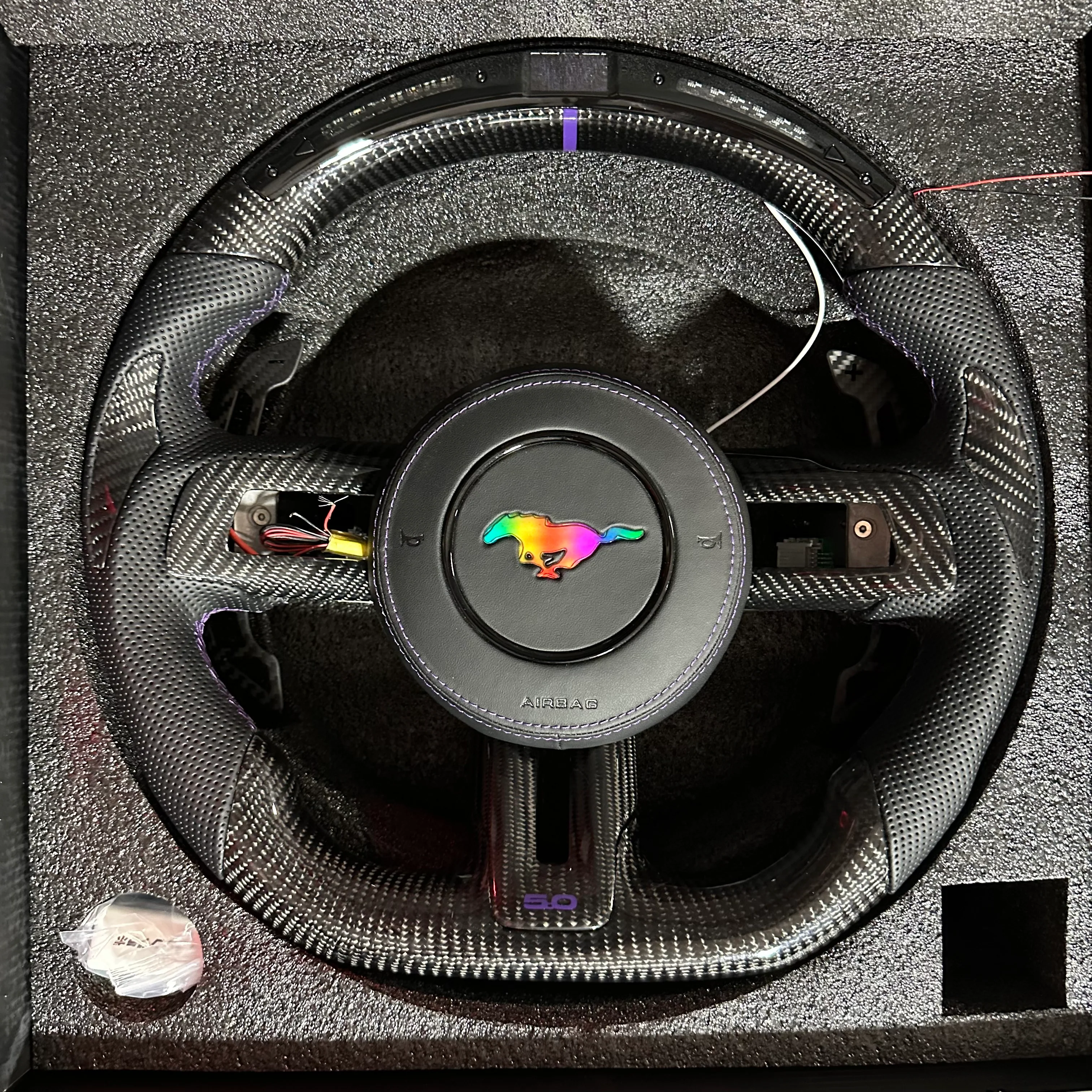 2015-2023 Ford Mustang Carbon Fiber Steering Wheel - Image 36