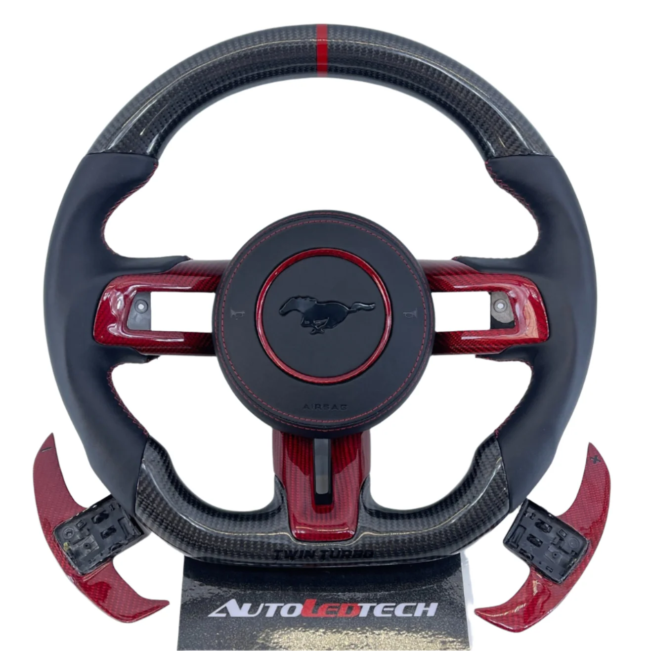 2015-2023 Ford Mustang Carbon Fiber Steering Wheel - Image 43