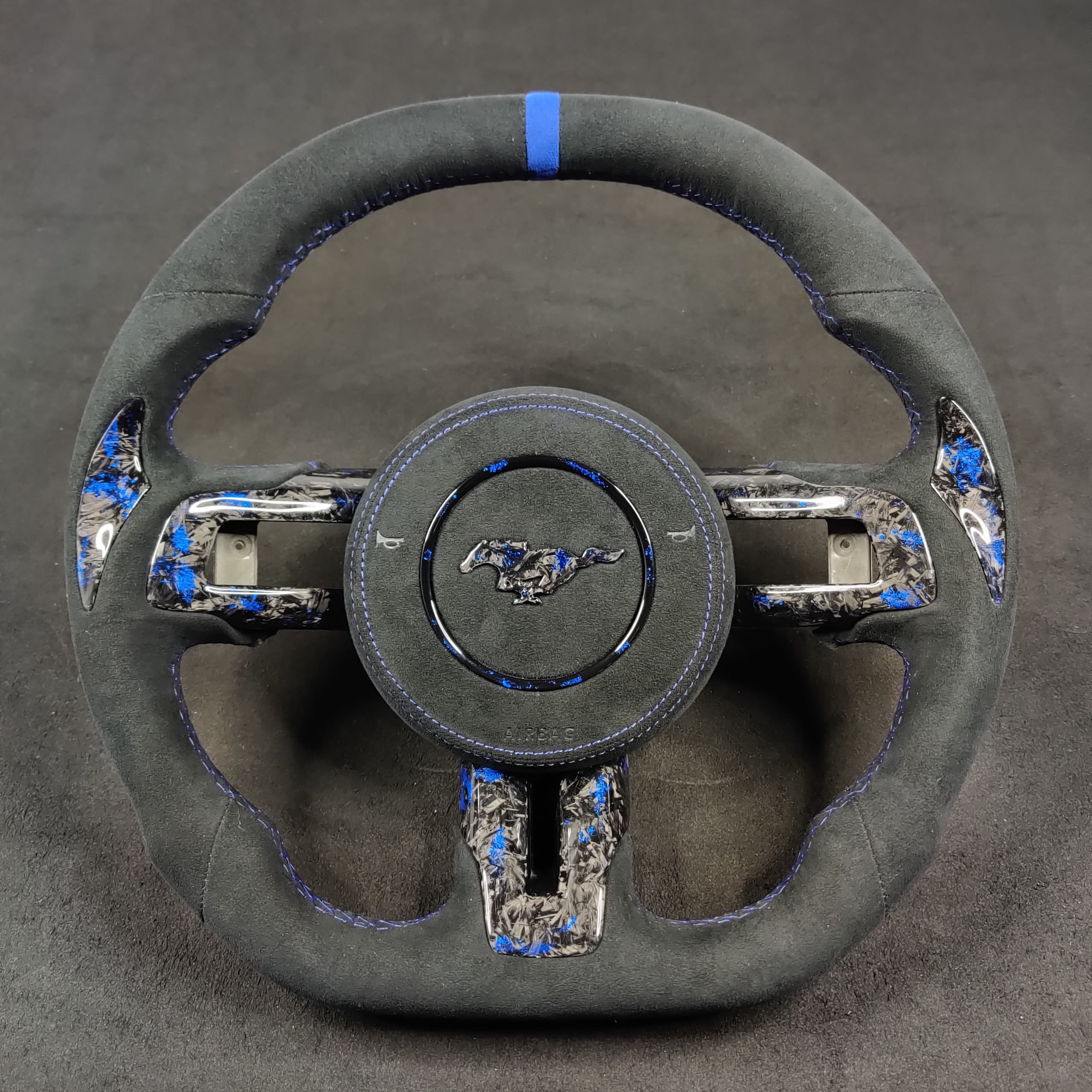 2015-2023 Ford Mustang Carbon Fiber Steering Wheel - Image 6