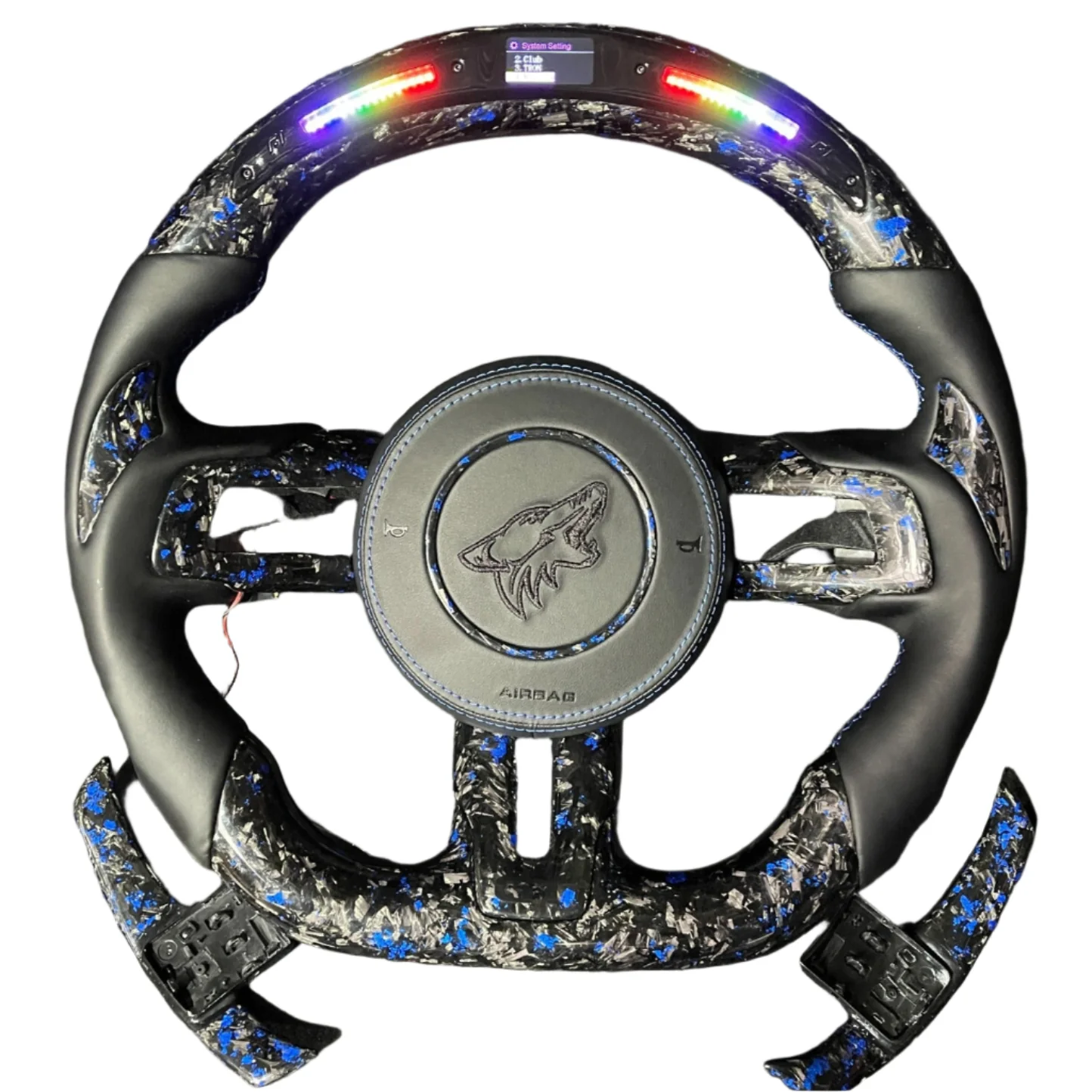 2015-2023 Ford Mustang Carbon Fiber Steering Wheel - Image 7