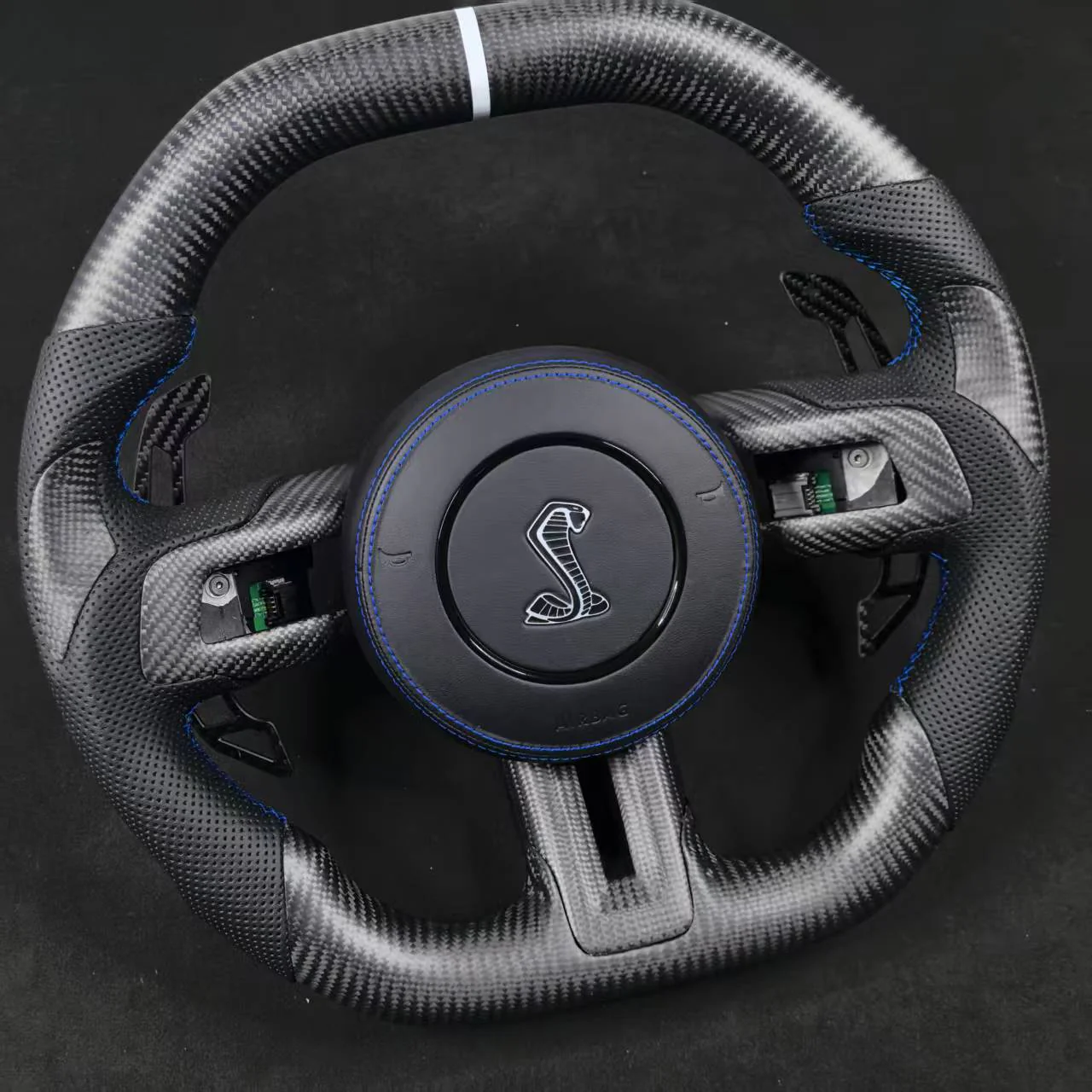 2015-2023 Ford Mustang Carbon Fiber Steering Wheel - Image 78