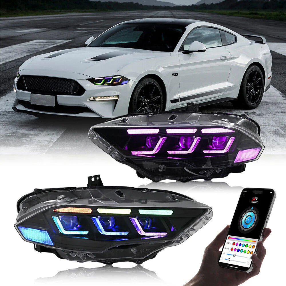 2018-2023 Ford Mustang S650-Style LED DRL Headlights - Image 19