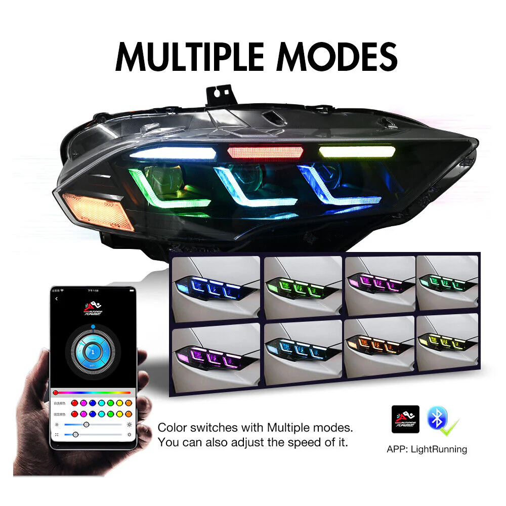 2018-2023 Ford Mustang S650-Style LED DRL Headlights - Image 21