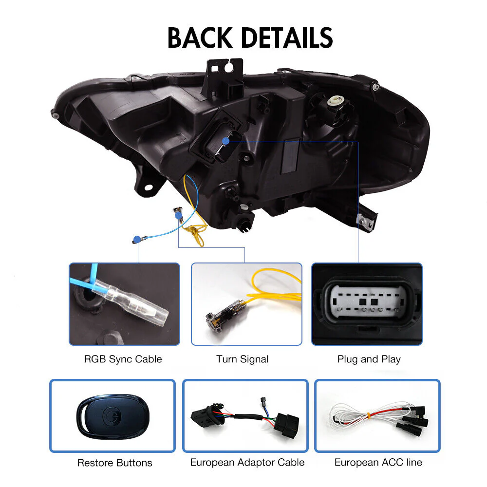 2018-2023 Ford Mustang S650-Style LED DRL Headlights - Image 30