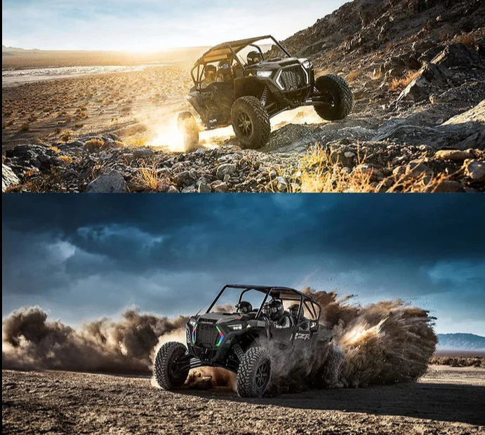 2019-2022 Polaris RZR XP 1000/Turbo/S RGBW Color-Chasing LED Fang Grill DRL Lights - Image 8