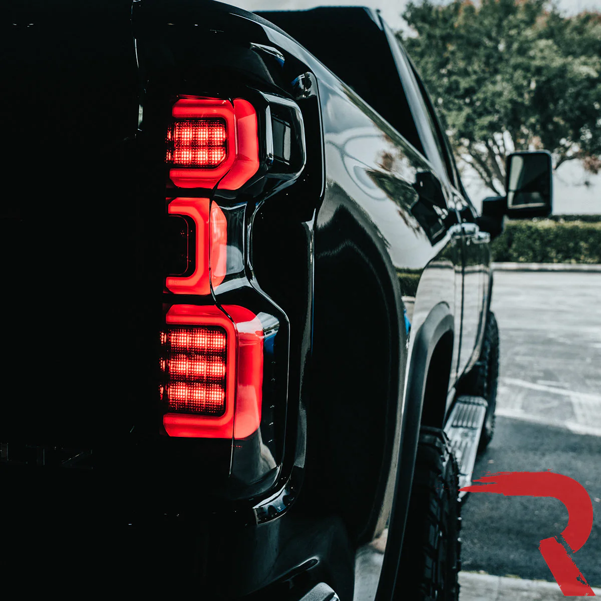 2019-2025 Chevy Silverado Smoked Scanning LED Tail Lights - Image 17