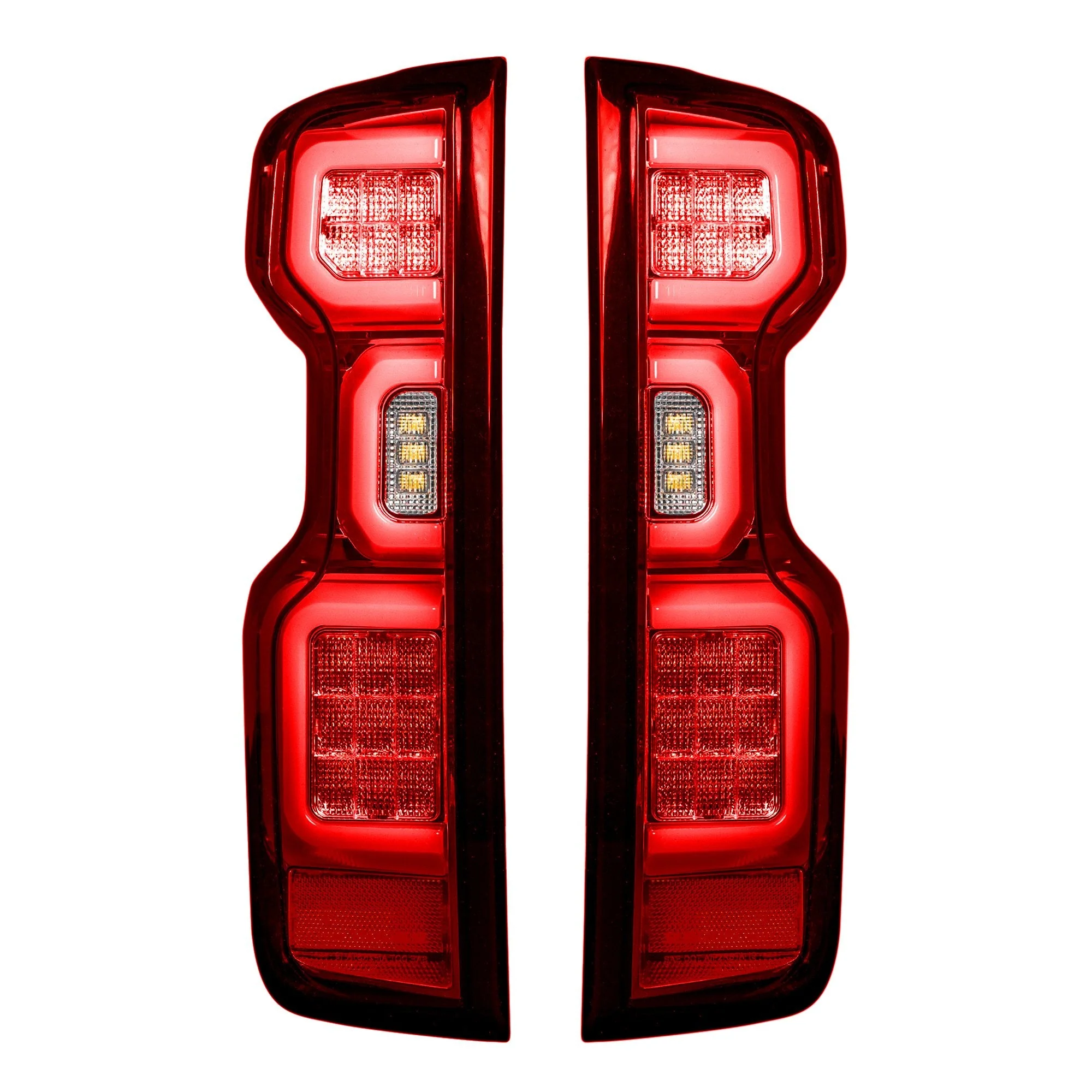 2019-2025 Chevy Silverado Smoked Scanning LED Tail Lights - Image 6