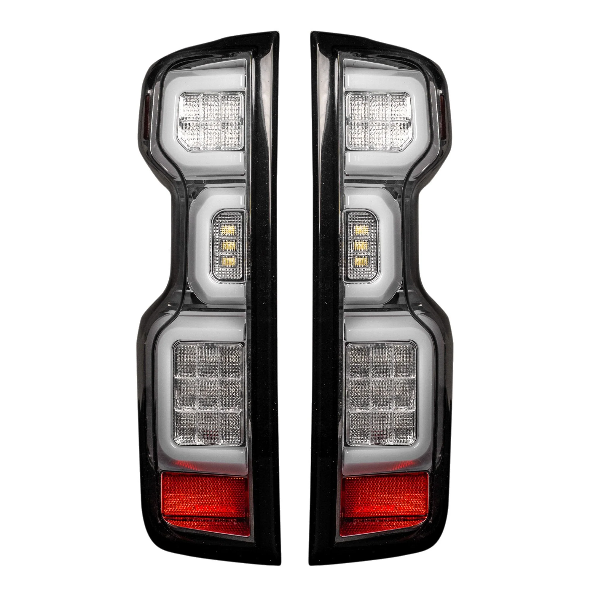 2019-2025 Chevy Silverado Smoked Scanning LED Tail Lights - Image 8
