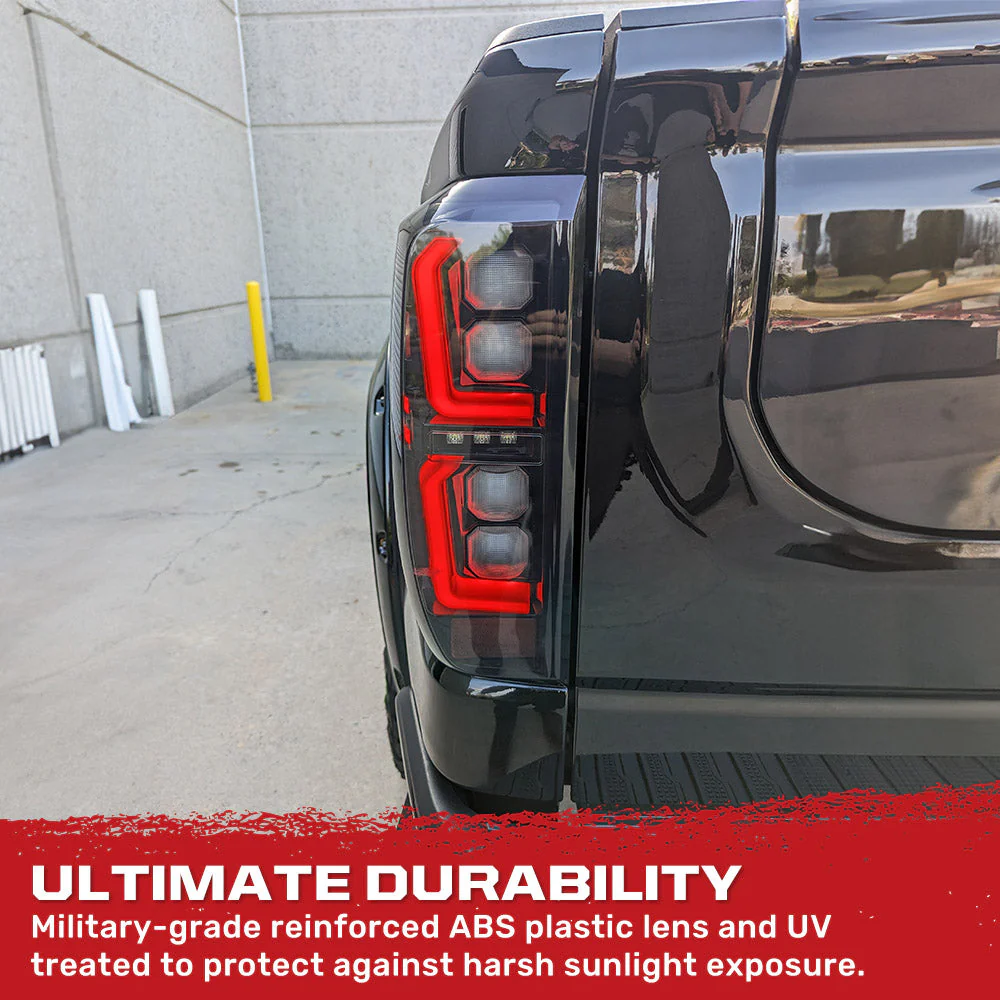 2019-2026 GMC Sierra Smoked Scanning LED Tail Lights - Image 11