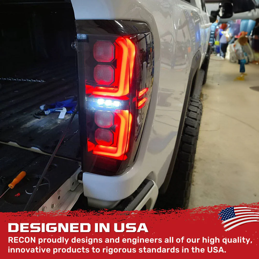 2019-2026 GMC Sierra Smoked Scanning LED Tail Lights - Image 15