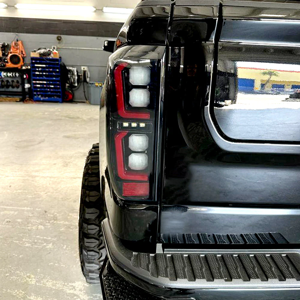 2019-2026 GMC Sierra Smoked Scanning LED Tail Lights - Image 19