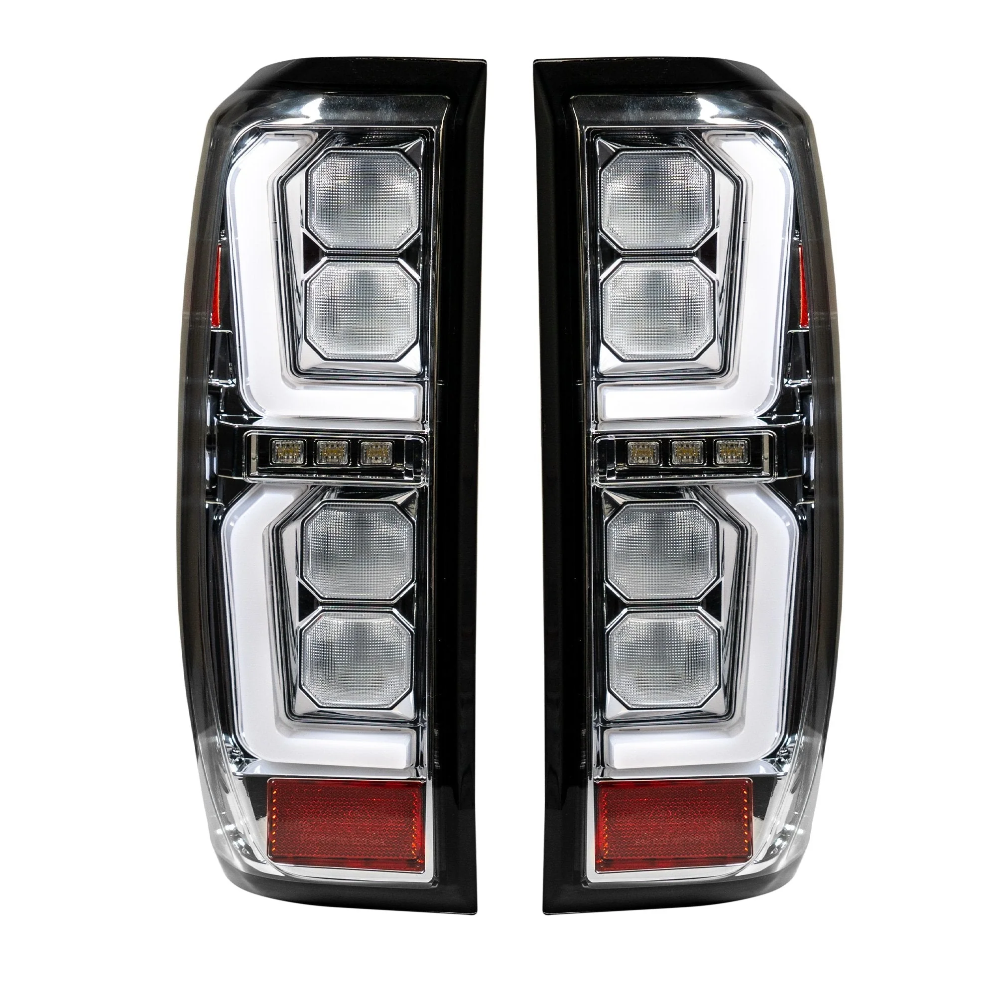 2019-2026 GMC Sierra Smoked Scanning LED Tail Lights - Image 3