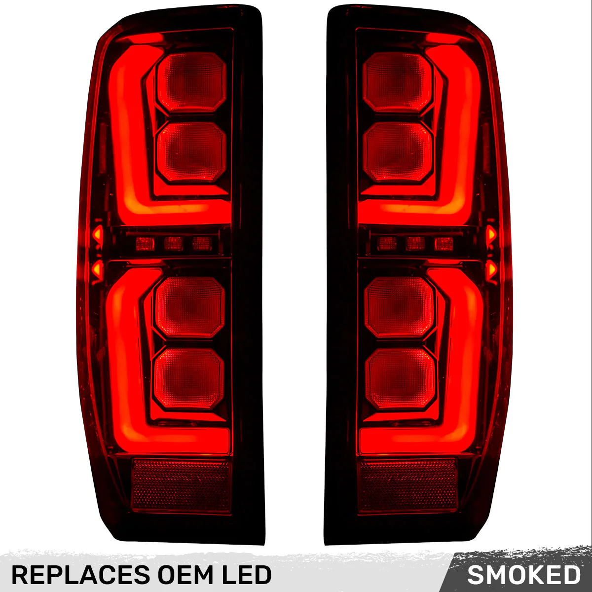 2019-2026 GMC Sierra Smoked Scanning LED Tail Lights - Image 5
