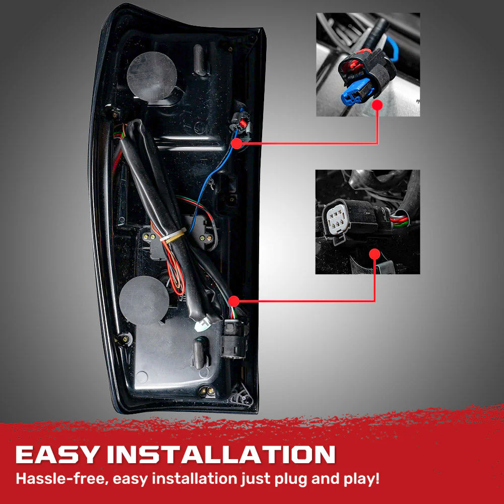 2019-2026 GMC Sierra Smoked Scanning LED Tail Lights - Image 6