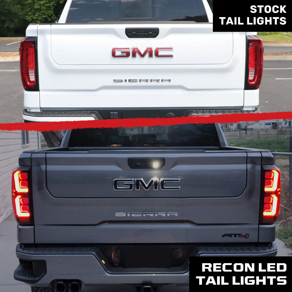 2019-2026 GMC Sierra Smoked Scanning LED Tail Lights - Image 7