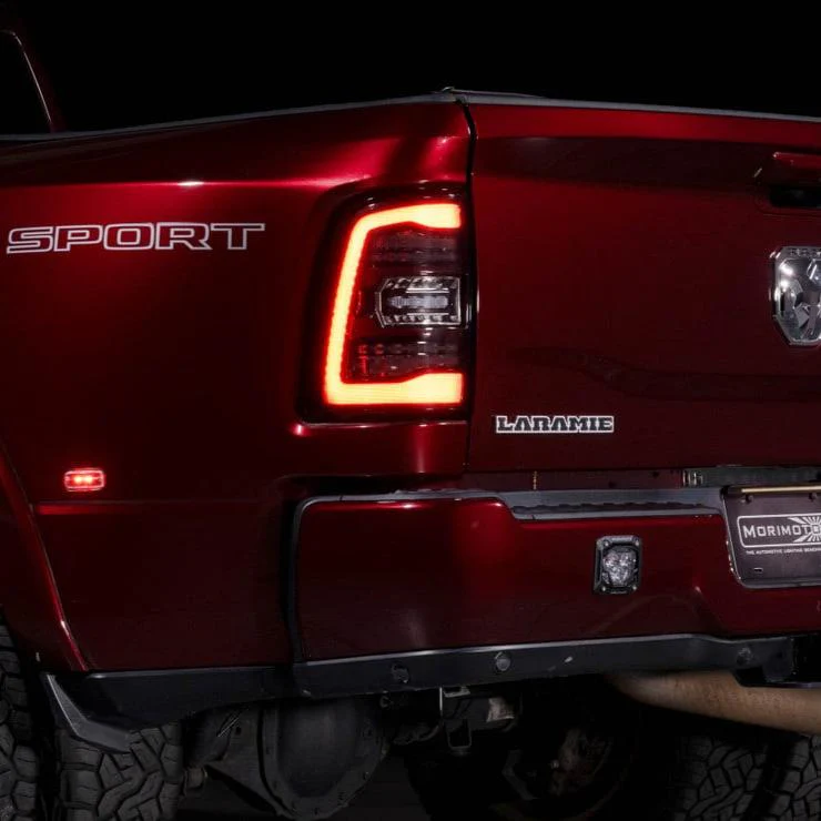 2019-2024 Ram HD 2500 Red Smoked XB LED Tail Lights - Image 3