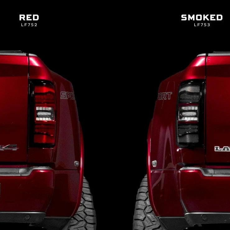 2019-2024 Ram HD 2500 Red Smoked XB LED Tail Lights - Image 4