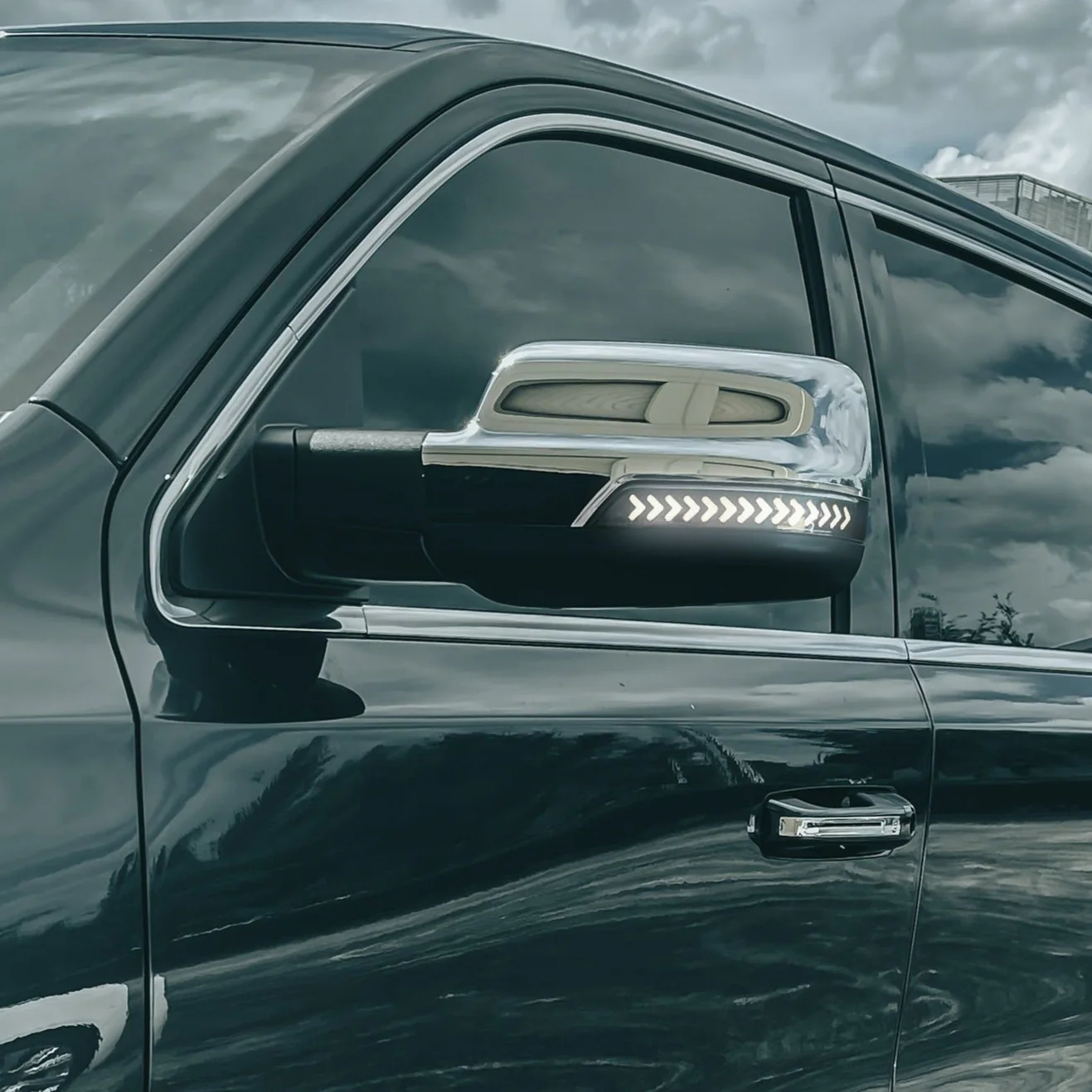 2019-2024 Ram TRX 1500 Smoked White Amber Scanning LED Mirror Lights - Image 11