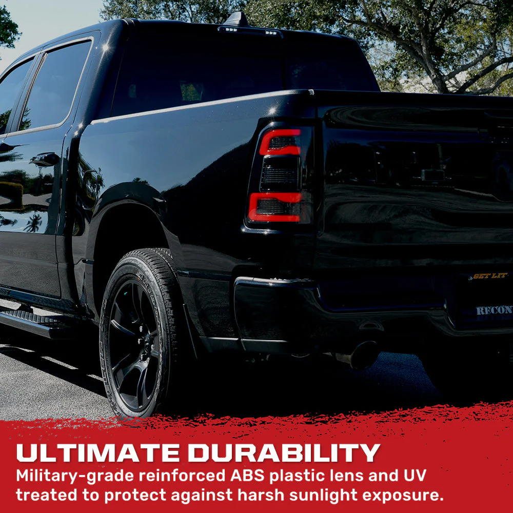 2019-2024 Ram 1500 & TRX Smoked Scanning LED Tail Lights - Image 12