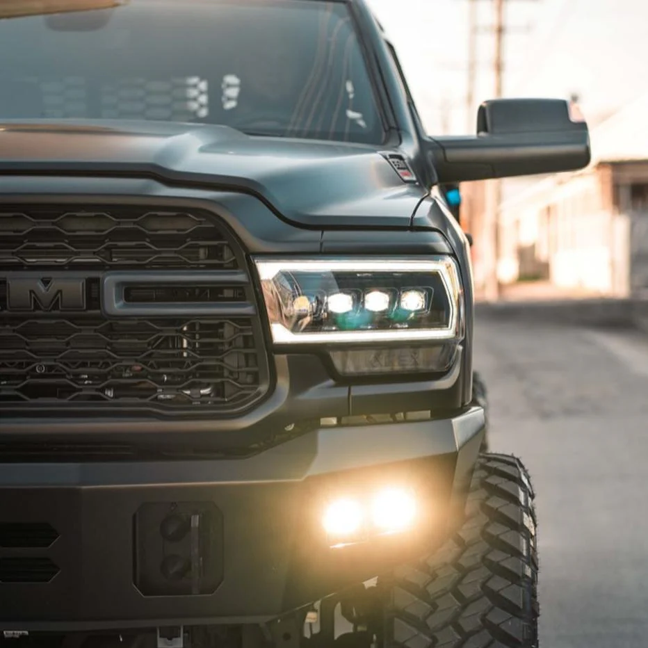 2019-2024 Ram HD NOVA-Series Quad LED Projector Headlights - Image 3