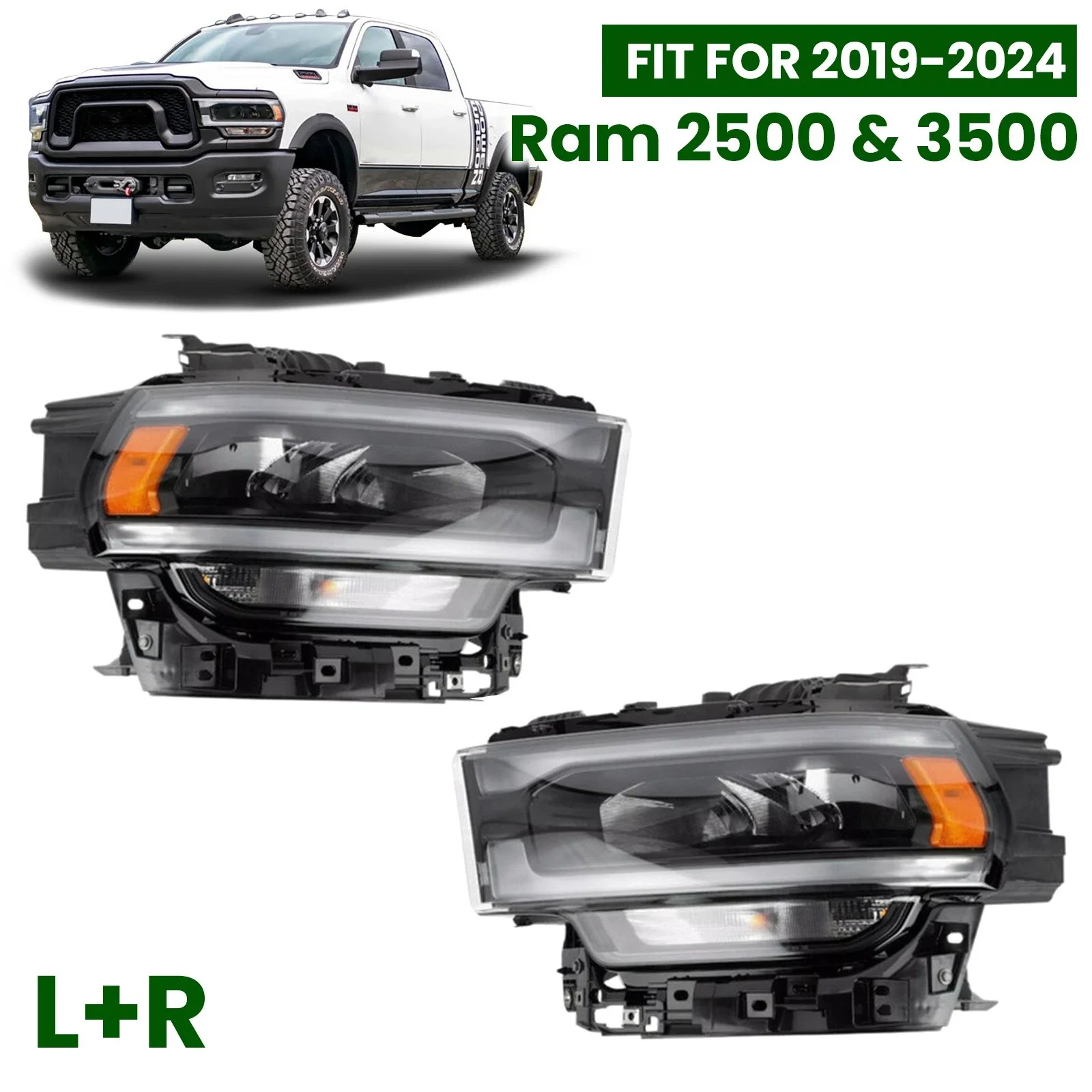 2019-2024 Ram HD LED Headlight Conversion Adapter Harness (Pair) - Image 7