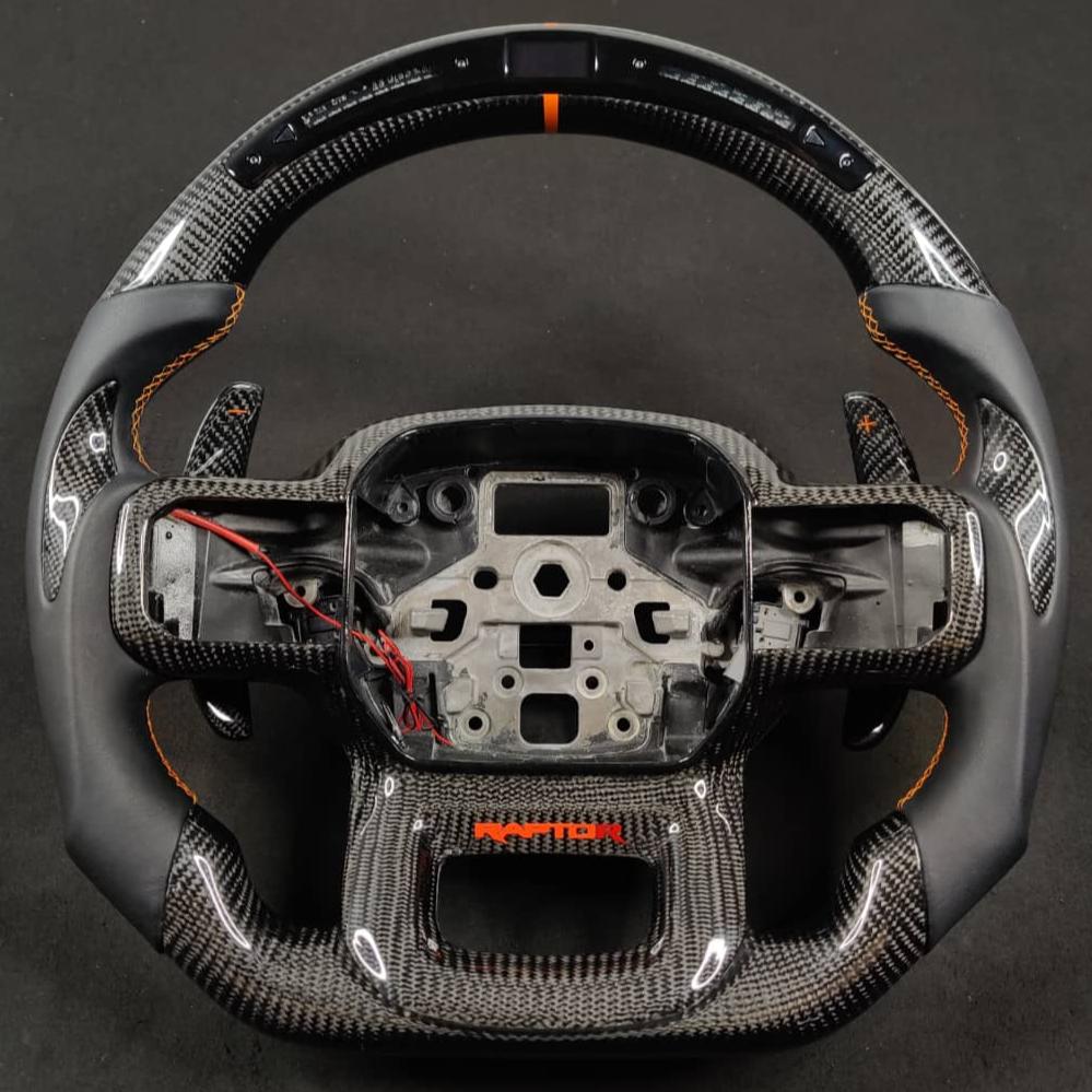 2021-2026+ Ford F150 & Raptor Custom Carbon Fiber LED Steering Wheel - Image 66