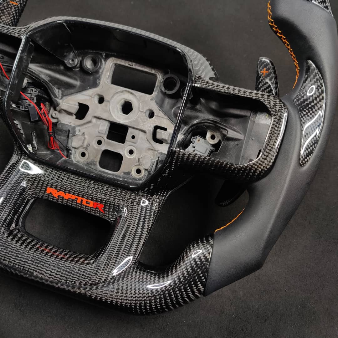 2021-2026+ Ford F150 & Raptor Custom Carbon Fiber LED Steering Wheel - Image 80