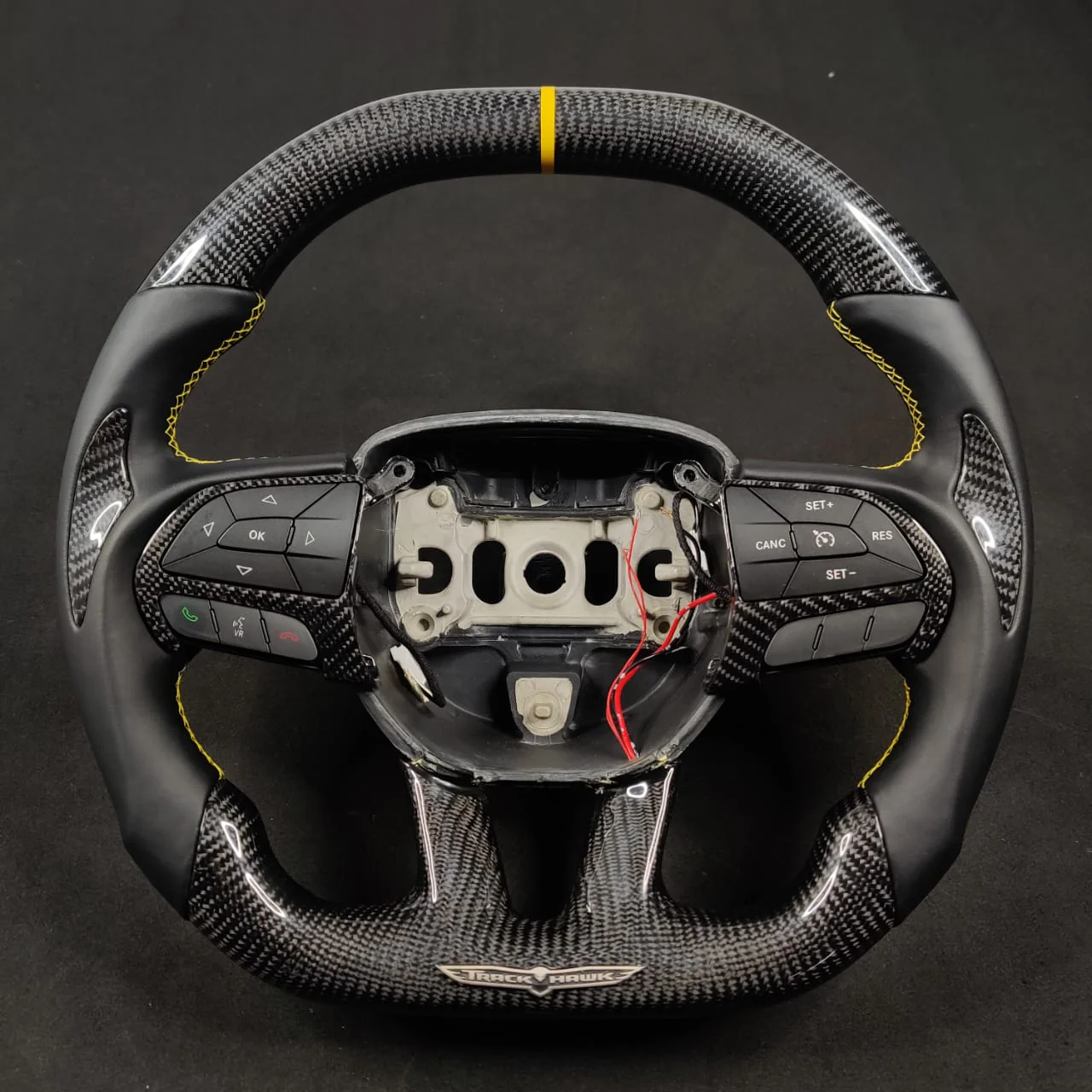 2014-2021 Jeep Trackhawk SRT Custom Carbon Fiber Steering Wheel w/ LED RPM Display - Image 31