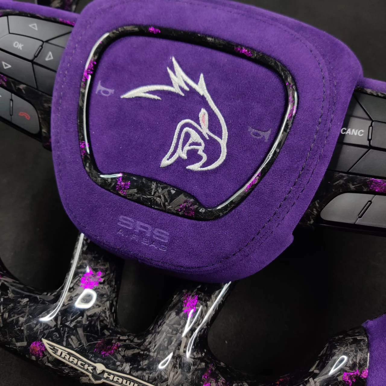 2014-2021 Jeep Trackhawk SRT Custom Carbon Fiber Steering Wheel w/ LED RPM Display - Image 38