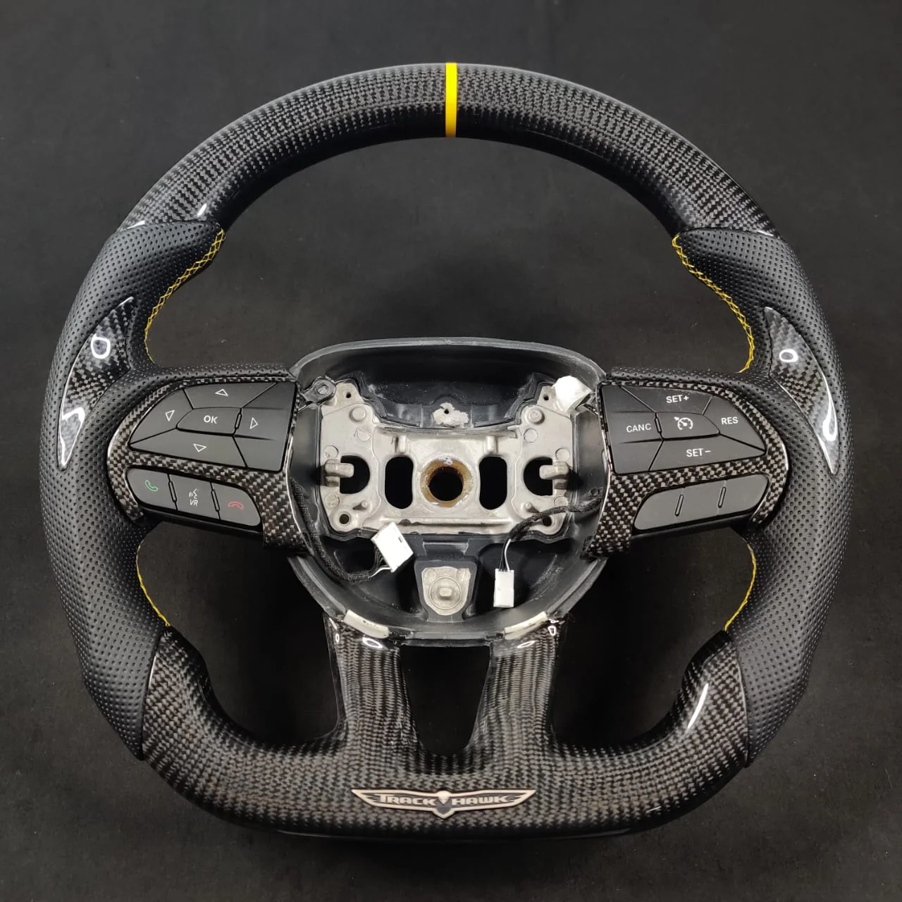 2014-2021 Jeep Trackhawk SRT Custom Carbon Fiber Steering Wheel w/ LED RPM Display - Image 58