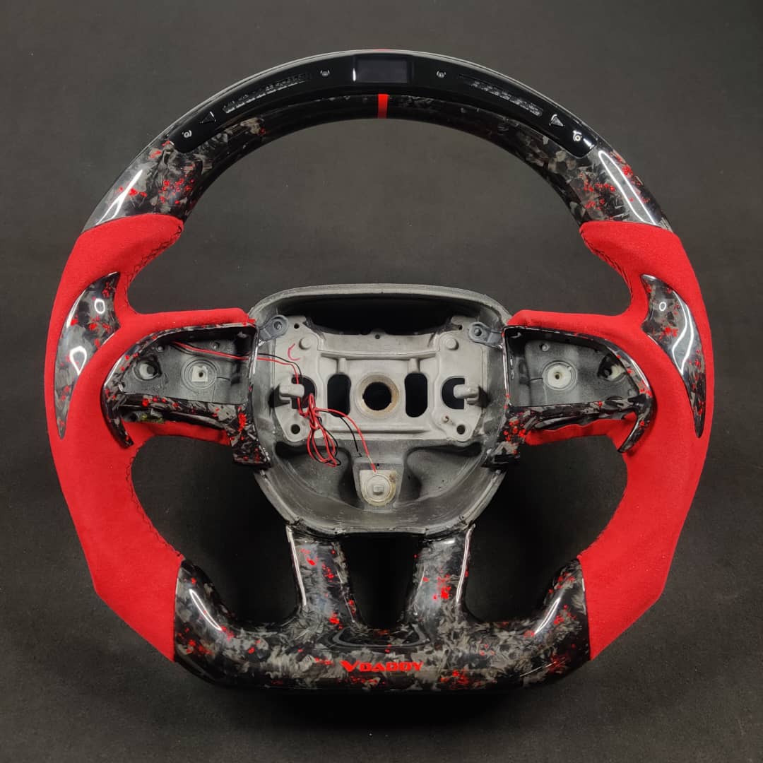 2014-2021 Jeep Trackhawk SRT Custom Carbon Fiber Steering Wheel w/ LED RPM Display - Image 59