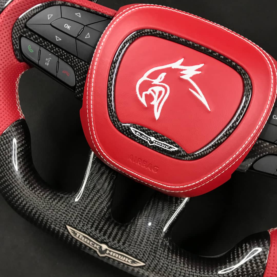 2014-2021 Jeep Trackhawk SRT Custom Carbon Fiber Steering Wheel w/ LED RPM Display - Image 69