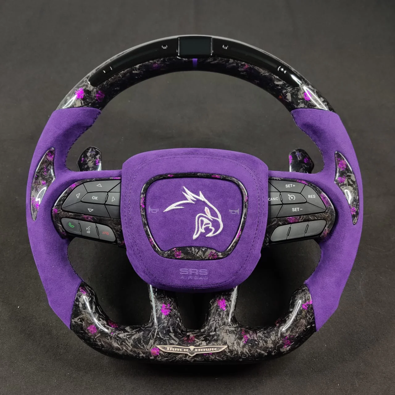 2014-2021 Jeep Trackhawk SRT Custom Carbon Fiber Steering Wheel w/ LED RPM Display - Image 71