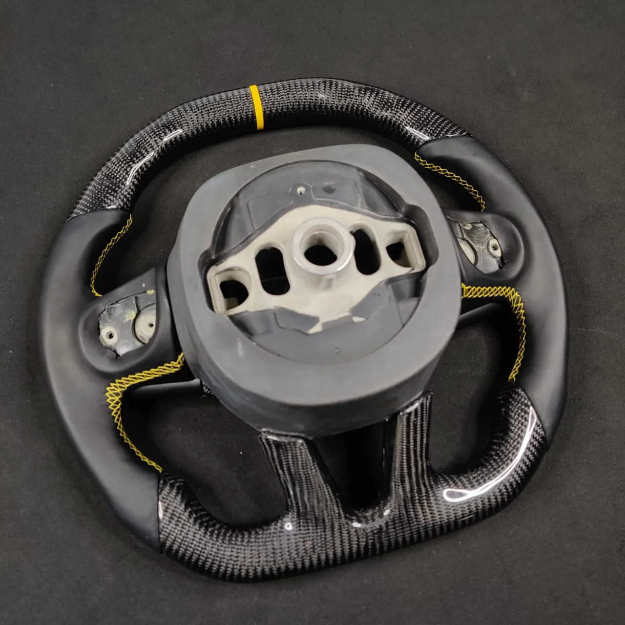 2014-2021 Jeep Trackhawk SRT Custom Carbon Fiber Steering Wheel w/ LED RPM Display - Image 73