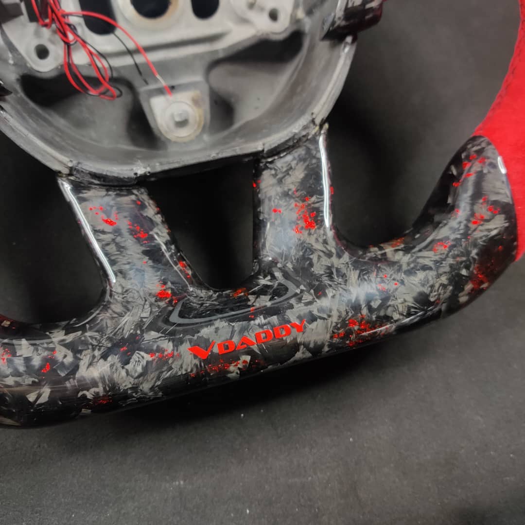 2014-2021 Jeep Trackhawk SRT Custom Carbon Fiber Steering Wheel w/ LED RPM Display - Image 78