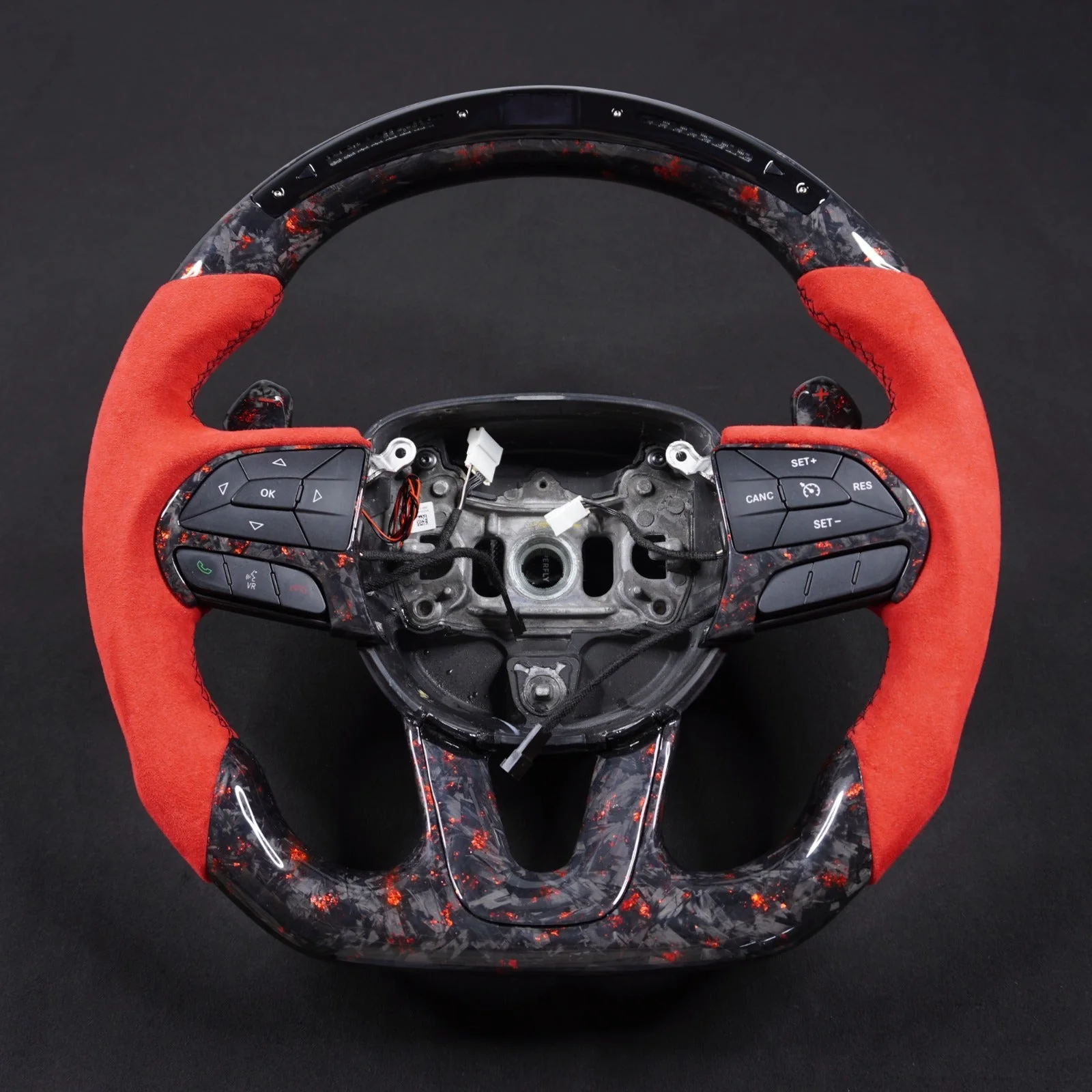 2014-2021 Jeep Trackhawk SRT Custom Carbon Fiber Steering Wheel w/ LED RPM Display - Image 81