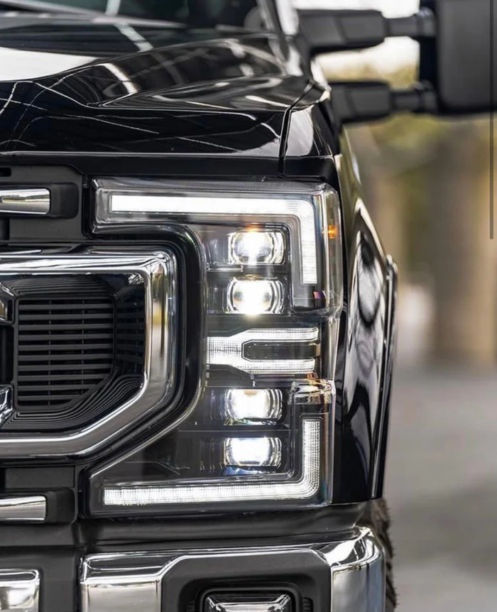 2020-2022 Ford Super Duty F250 F350 LED DRL Projector Replacement Headlights - Image 9