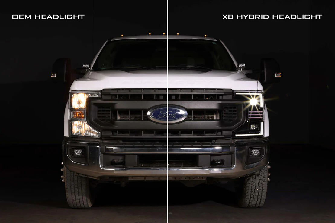 2020-2022 Ford F250 Super Duty XB LED HYBRID DRL Projector Headlights - Image 5