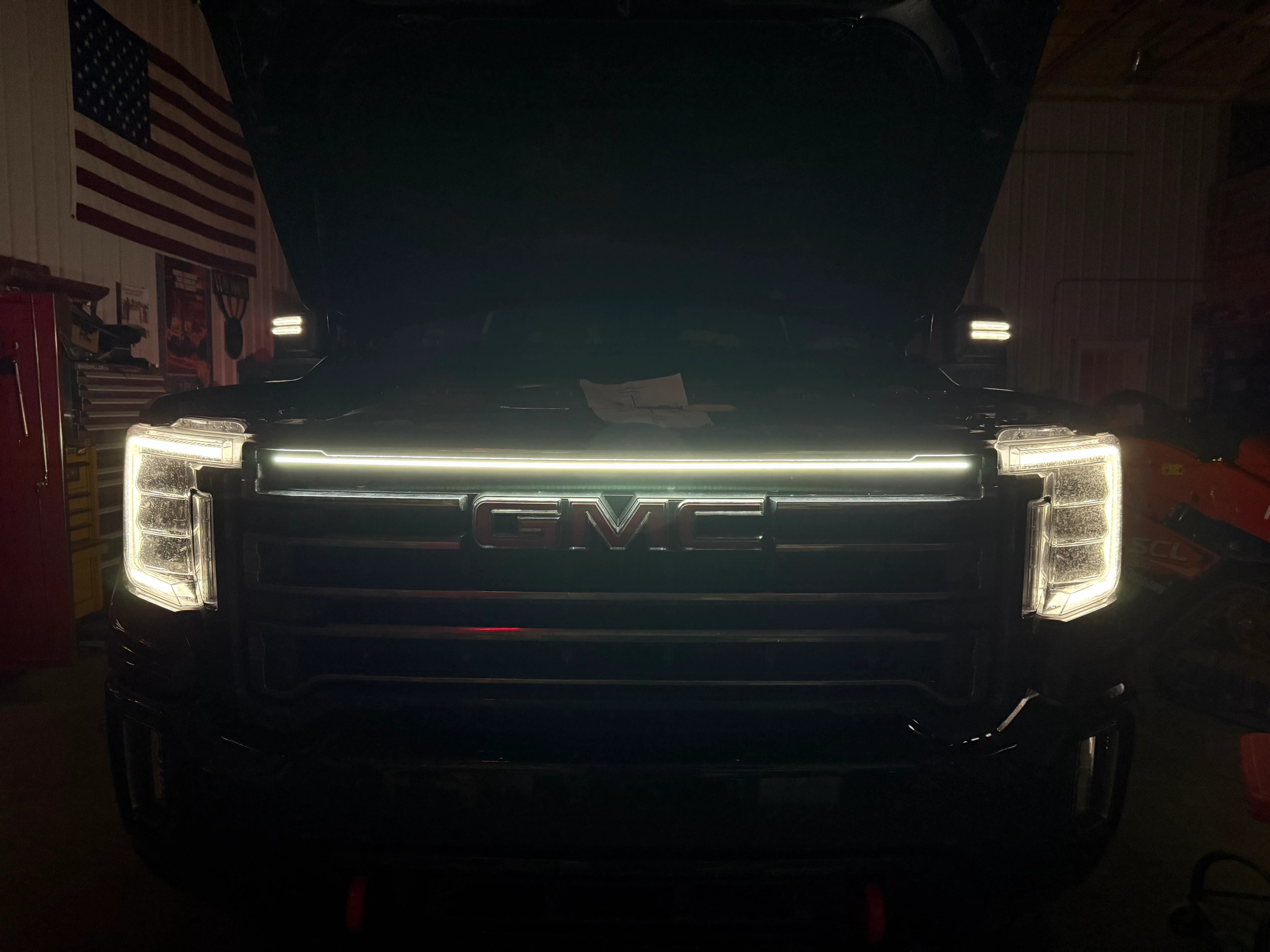 2020-2023 GMC Sierra HD 2500 LED Grill Accent Light Bar Kit - Image 10