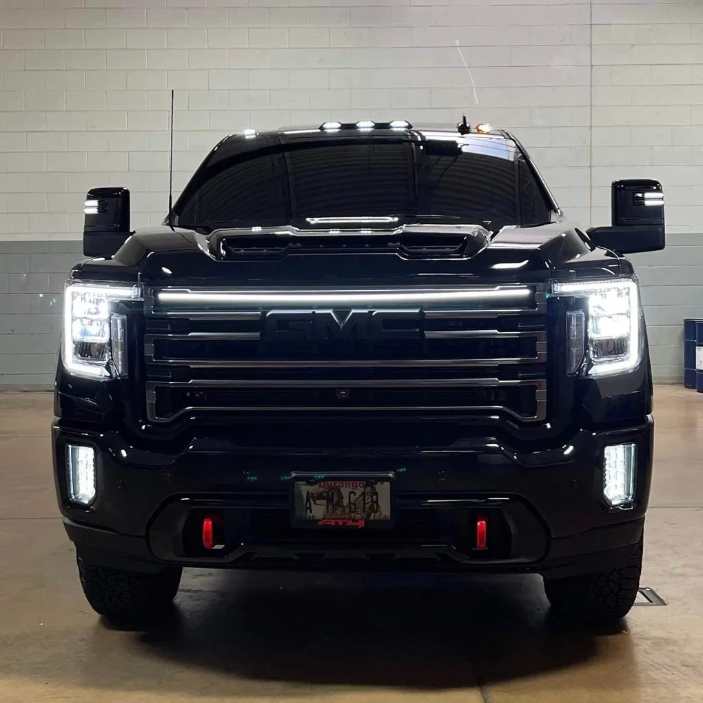 2020-2023 GMC Sierra HD 2500 LED Grill Accent Light Bar Kit - Image 4