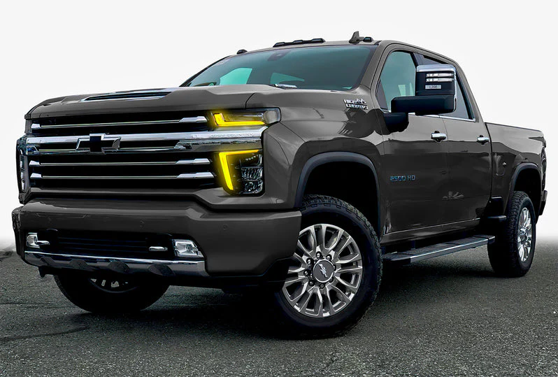 2020-2023 Chevy Silverado HD 2500/3500 RGBW +A LED DRL Boards Kit - Image 11