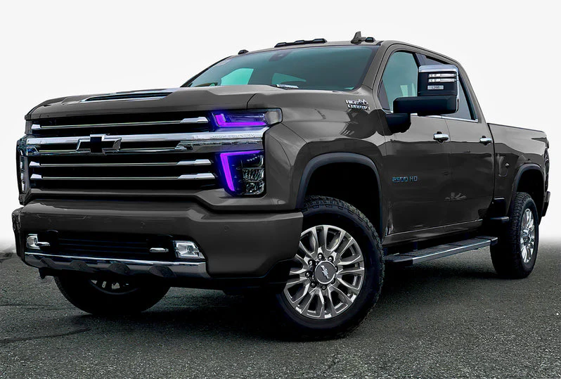 2020-2023 Chevy Silverado HD 2500/3500 RGBW +A LED DRL Boards Kit - Image 12