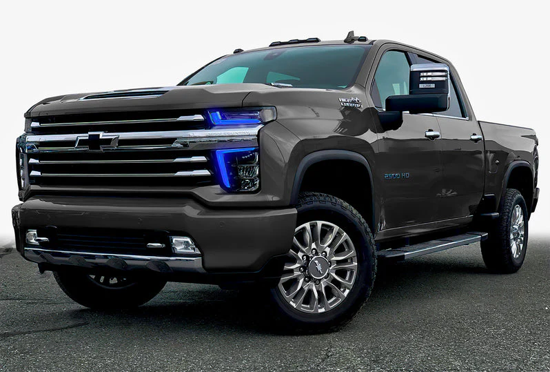 2020-2023 Chevy Silverado HD 2500/3500 RGBW +A LED DRL Boards Kit - Image 5