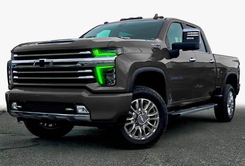 2020-2023 Chevy Silverado HD 2500/3500 RGBW +A LED DRL Boards Kit - Image 9