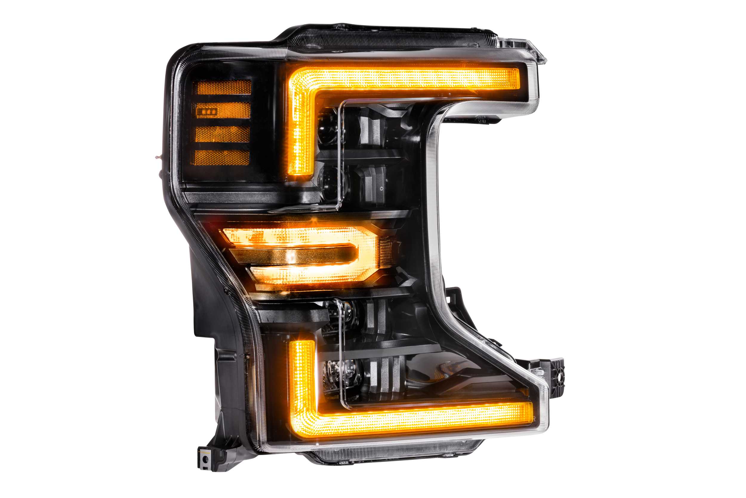 2020-2022 Ford Super Duty F250/F350 Amber LED DRL Projector Headlights - Image 11
